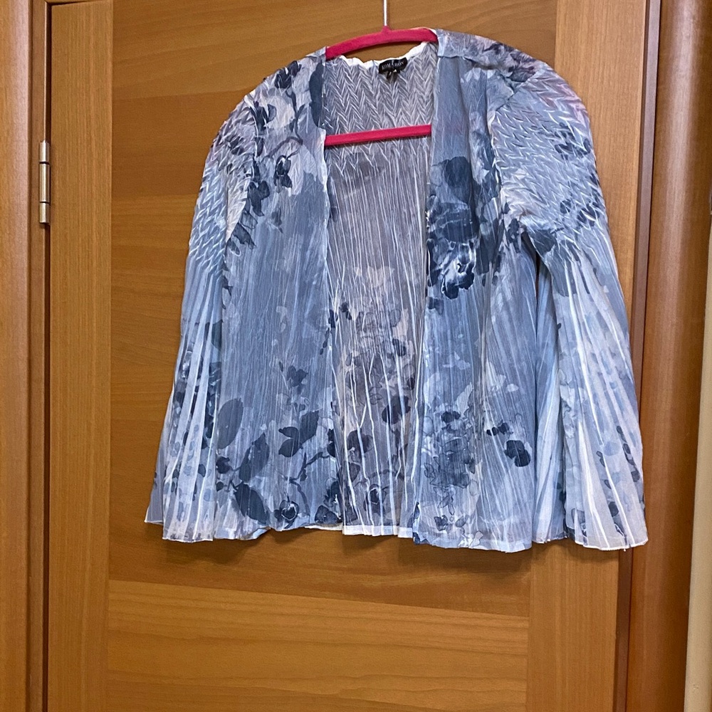 Komarov Blue Floral long sleeve jacket
